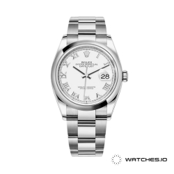 Rolex Datejust 16200, Oystersteel case with White dial