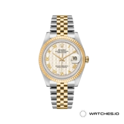 Rolex Datejust 16233, Oystersteel/Yellow Gold case with Ivory dial