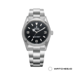 Rolex Explorer 14270, Oystersteel case and sleek black dial